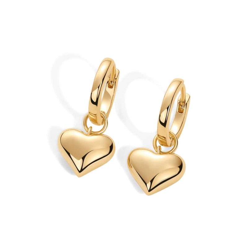 Bold Hearts Huggee Earrings