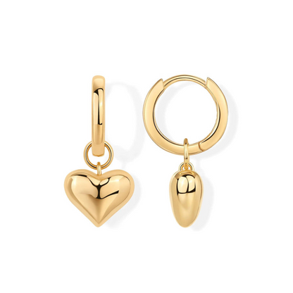 Bold Hearts Huggee Earrings