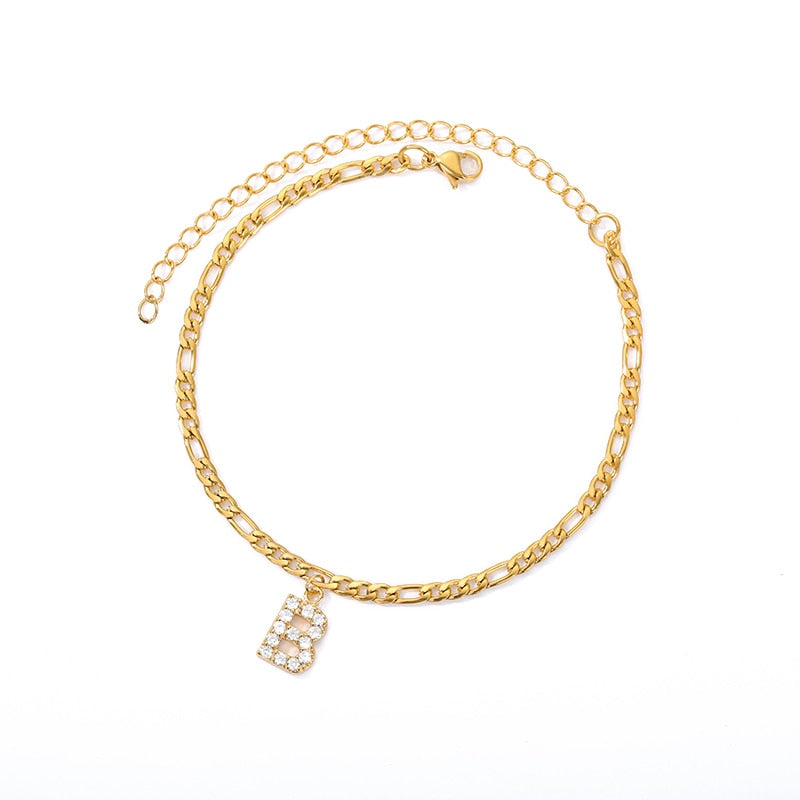 Adena Initial Anklet