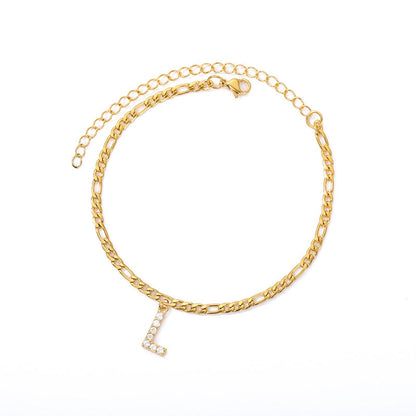 Adena Initial Anklet