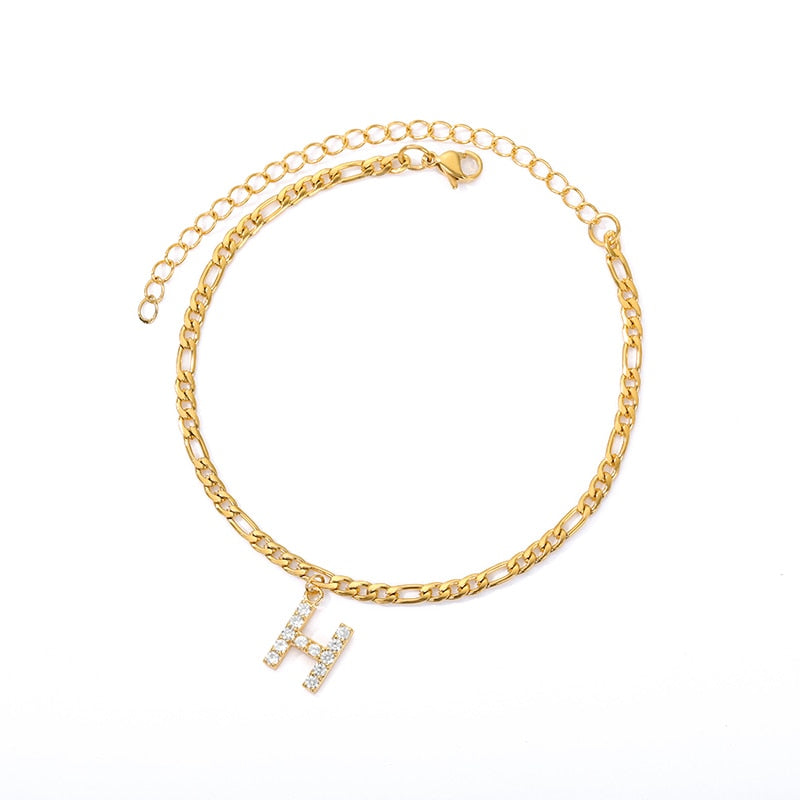 Adena Initial Anklet