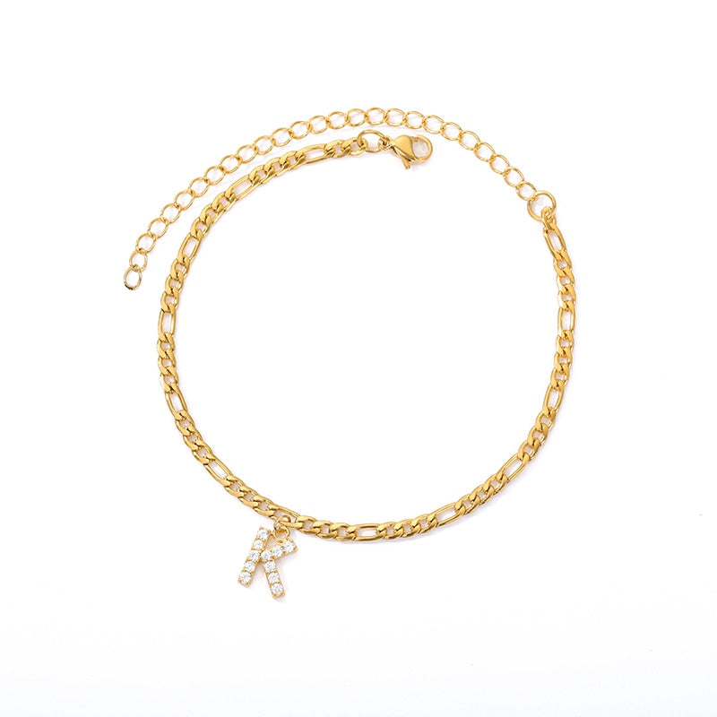 Adena Initial Anklet