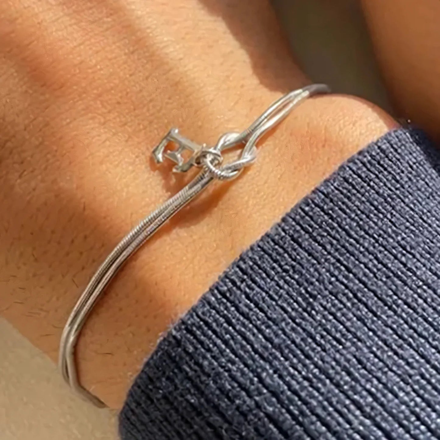 Personalized Love Knot Bracelet