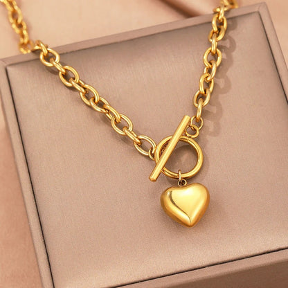 Bold Hearts Pendant Necklace