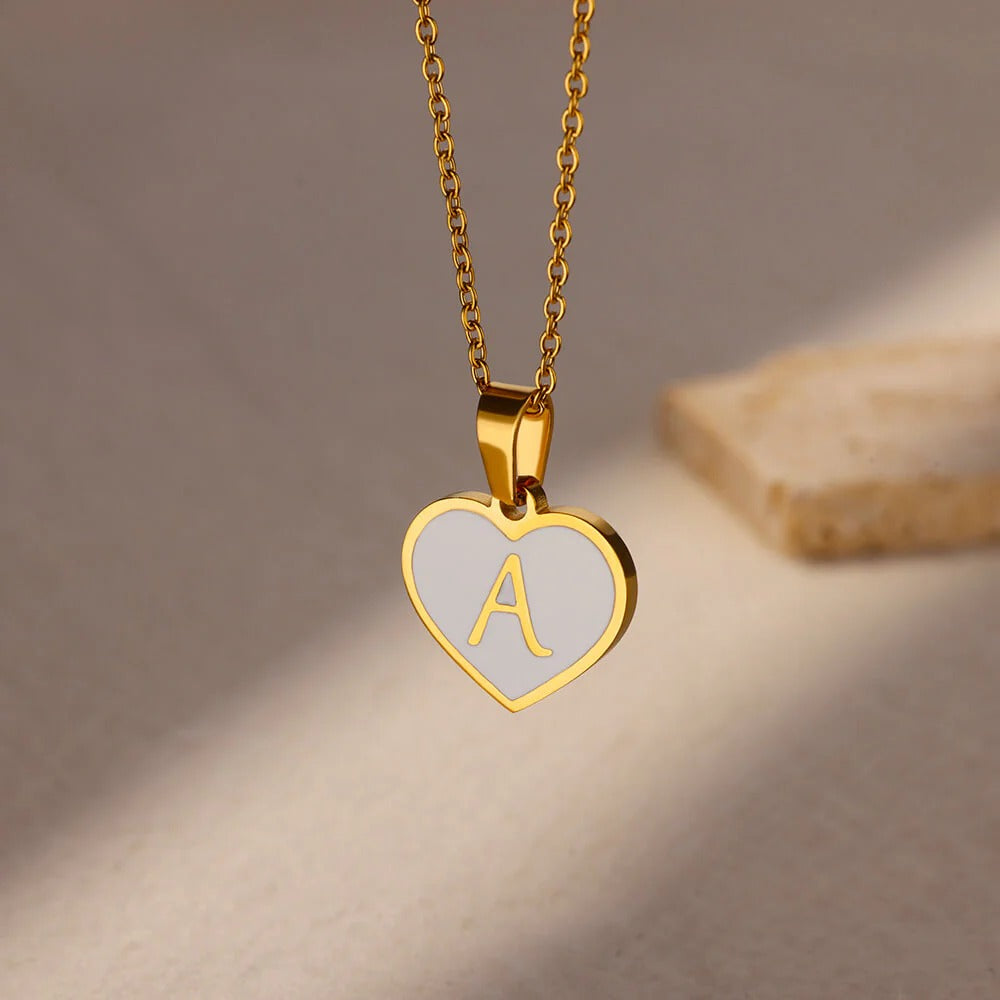 Love Script Initial Necklace