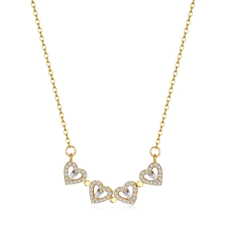 Clover Hearts Necklace - Adena