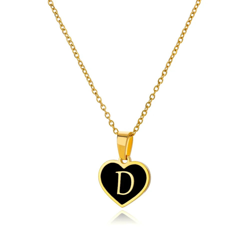 Love Script Initial Necklace