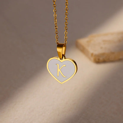 Love Script Initial Necklace