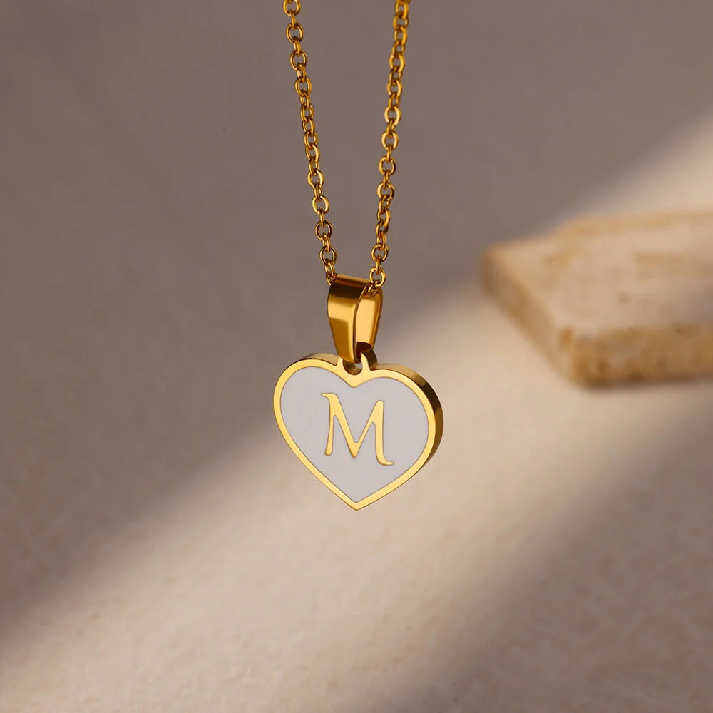 Love Script Initial Necklace