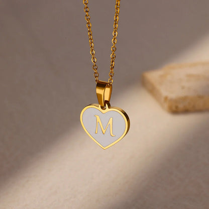 Love Script Initial Necklace