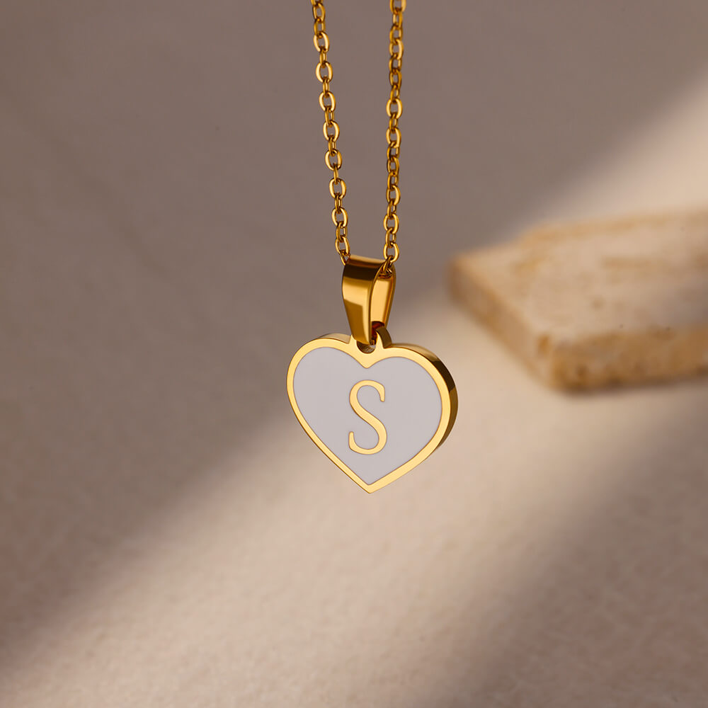 Love Script Initial Necklace